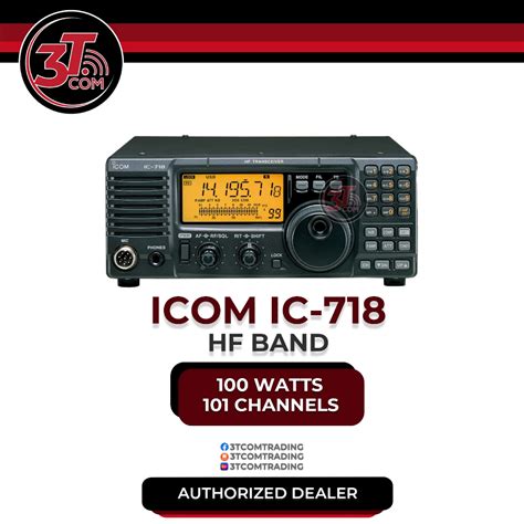 Icom Ic 718 Hf All Band Transceivers Ic 718 Usa Version Shopee