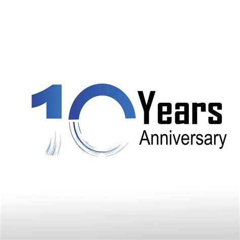 Plantilla De Vector De Logotipo De Aniversario De 10 Años 2962792