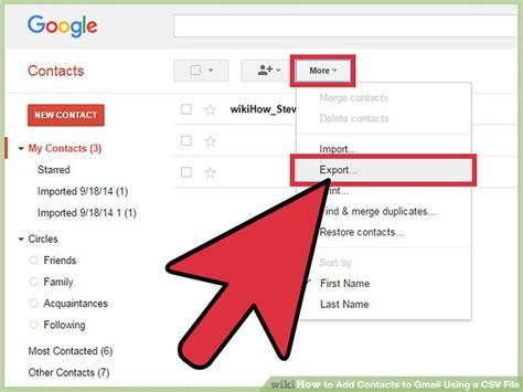 How To Add Contacts To Gmail Using A Csv File 10 Steps