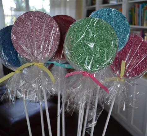 Diy Glitter Lollipops For Your Sweet Shop Party Living Well Spending