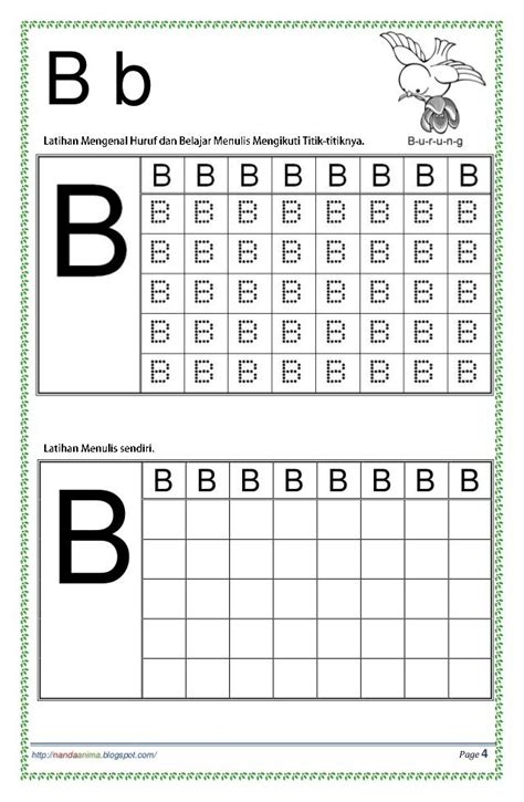 Belajar Mengenal Dan Menulis Huruf Abc Alphabet Worksheets Preschool