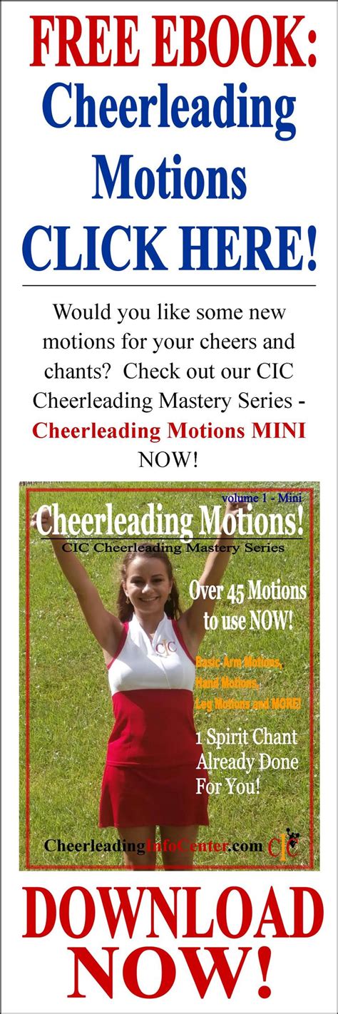 Check Out This Free Cheerleading Motions Ebook From The Cic