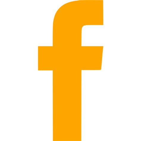 Orange Facebook Icon Free Orange Social Icons