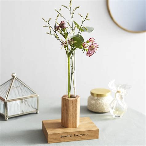 Single stem test tube vase. Personalised Single Flower Stem Vase By Mij Moj Design ...