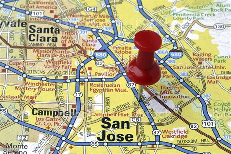 San jose airport terminal c map. San Jose California On A Map Stock Photo - Download Image Now - iStock