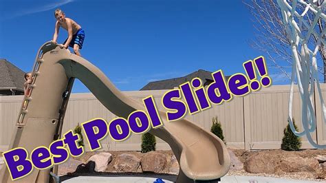 Sr Smith Turbo Twister Pool Slide Fun Pool Slide Action Youtube