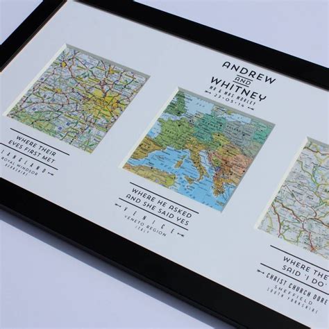 Ive Just Found Personalised Map Wedding Art A Wonderful Handmade