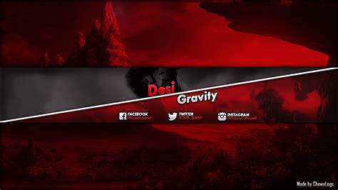 Gaming Banner Youtube Channel Art Photoshop Template Free Download