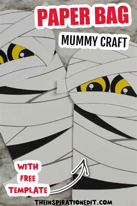 Easy Paper Bag Mummy Craft For Kids · The Inspiration Edit