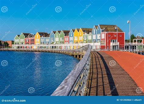 Modern Multi Colored Houses In Houten Netherlands Stock Photo Image