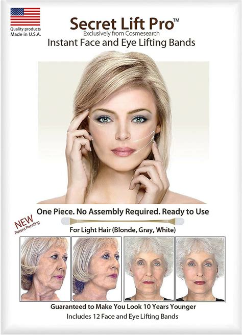 Secret Lift Pro Face And Eye Lift Light Hair Facelift Tapes And