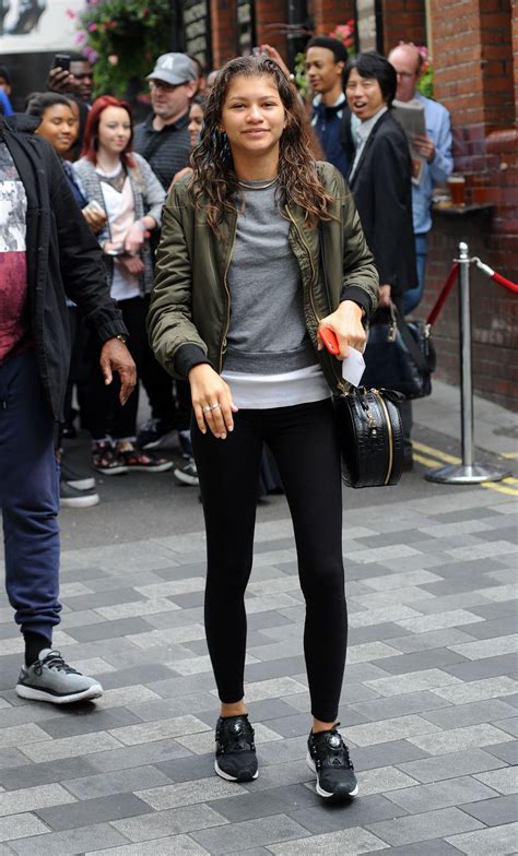 Zendaya In Tights Outside Her Hotel In London August Celebmafia