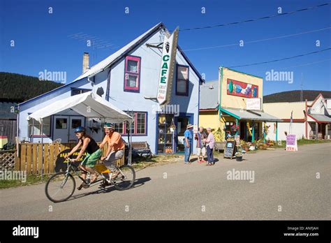 Main Street In Wells British Columbia Canada Stock Photo Alamy