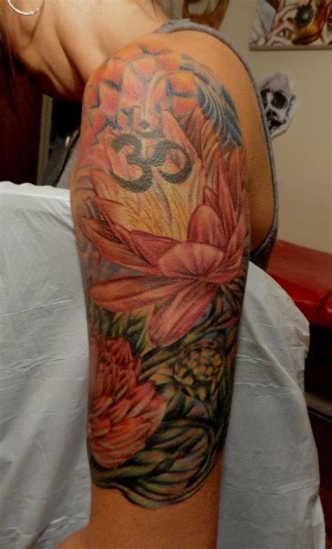 Lotus Flower Half Sleeve Tattoos I Have Done