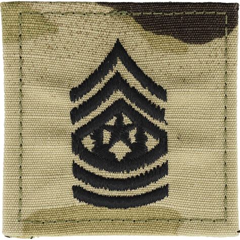 Army Rank Command Sergeant Major Csm Velcro Ocp 2 Qty Per Pkg