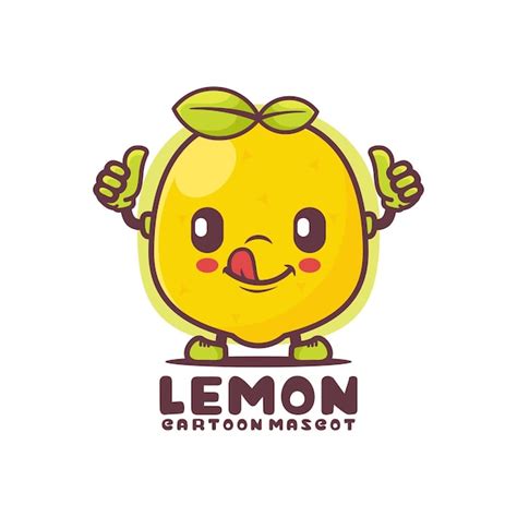 Premium Vector Lemon Cartoon Mascot Fruit Vector Illustration