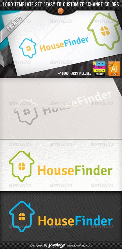 Online Home Search Map Pointer House Finder Logo By Joyologo Graphicriver