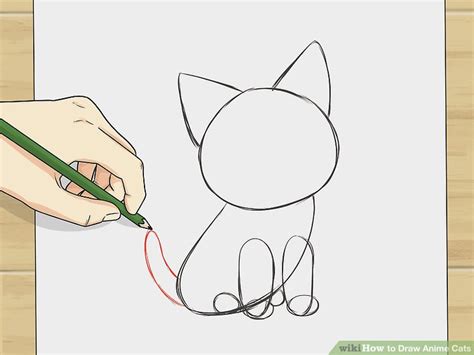 How To Draw Anime Cats 6 Steps With Pictures Wikihow