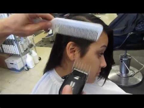 Lithium ion cordless haircutting kit 79608. Long hair shaved side short Marella's sexy clipper haircut ...