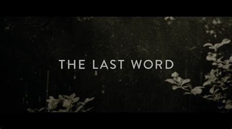 The Last Word 2017 Dvd Movie Menus
