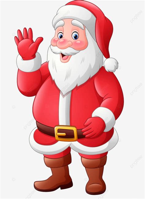 Happy Santa Claus Vector Design Images Cartoon Happy Santa Claus