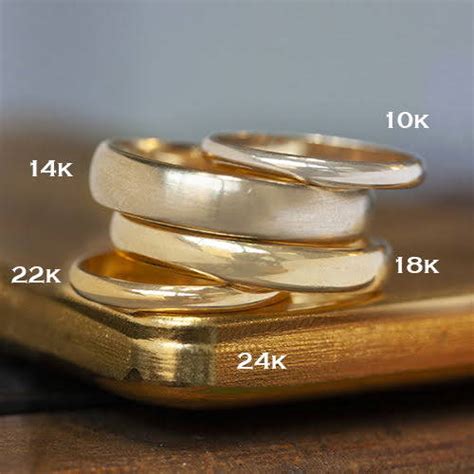 Choosing The Right Gold Comparing 10k 14k 18k 22k And 24k Ken