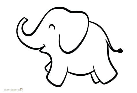 Dibujo Para Colorear Elefante 06 Dibujos De Elefantes Elefantes Para