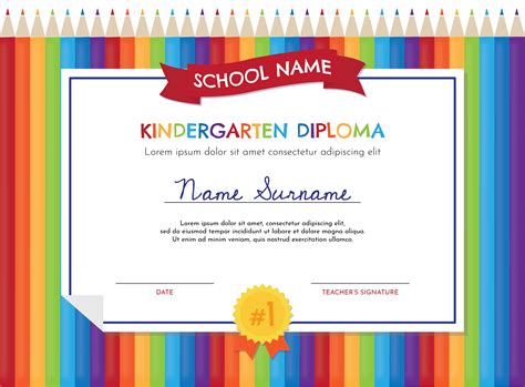 Kindergarten Diplomas Editable Kindergartens And Temp