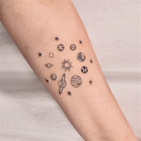 Space Solar System Tattoo Tatuajes Elegantes Tatuajes Tatuajes