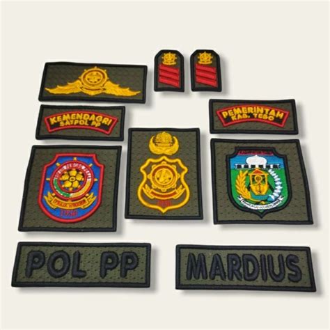 Jual Bordir Timbul Pol Pp Motif Dasar Luster Atribut Pdl Polpp Shopee