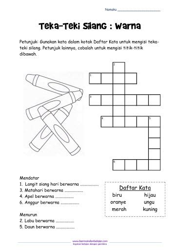 Anda bisa menggunakan kotak dengan ukuran 3x3 sampai dengan ukuran teka teki silang menyajikan sebuah permainan berbahasa indonesia dengan kekayaan kata yang berlimpah. Laman Bahasa Jiwa Bangsa: Teka Silang Kata Tahun 1