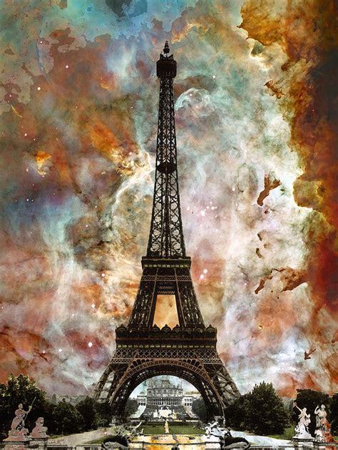 The Eiffel Tower Paris France Art By Sharon Cummings Painting By