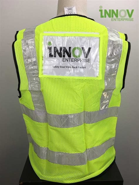 Reflective Safety Vest Singapore Change Your Back Print Easily