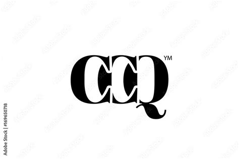 Ccq Logo Branding Letter Vector Graphic Design Useful As App Icon