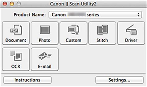 You can quickly scan this kind of products simply just by clicking the icon you want to pick out in the major display of ij scan utility lite. Canon : MAXIFY Manuals : MB2000 series : What Is IJ Scan Utility (Scanner Software)?