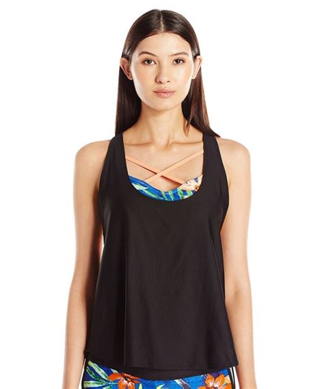 Womens Tropic Fusion Multi Mantra Tankini With Built In Soft Cup Sport