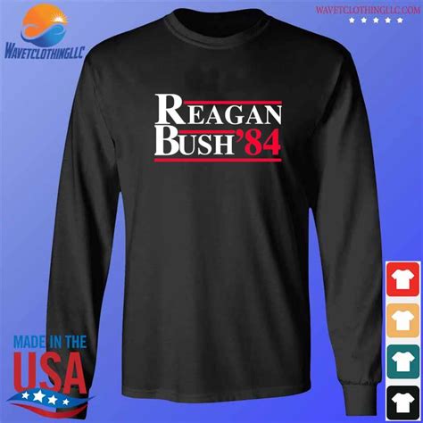 Reagan Bush Retro Logo Red White Blue Election Ronald George