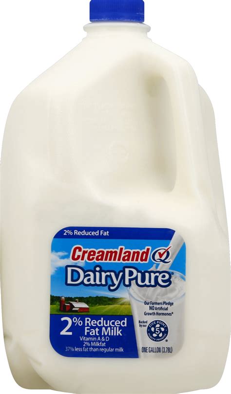 Dairy Pure 2 Reduced Fat Milk Gallon 128 Fl Oz