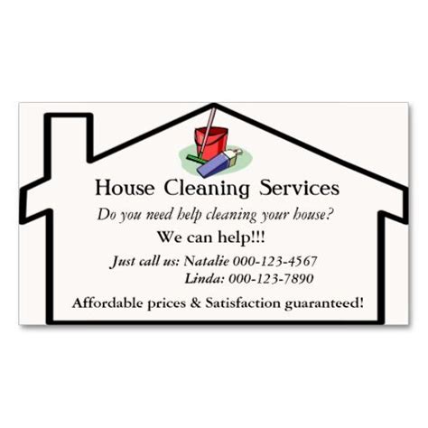Most of these are easy to customize in apps like photoshop or illustrator. House Cleaning Services Business Card Template | Zazzle ...