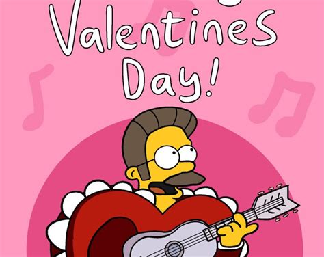 Ned Flanders The Simpsons Inspired Funny Valentines Day Etsy