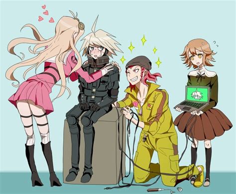 Fujisaki Chihiro Iruma Miu Keebo Souda Kazuichi And Alter Ego Danganronpa And 3 More Drawn