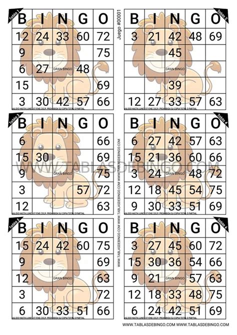 Tablas De Bingo Imprimir Bingo Cards Printable Bingo Bingo Cards Gambaran