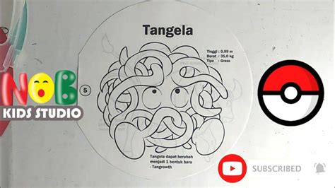 How To Color Pokemon Tangela Using Crayons Coloring Page For Kids