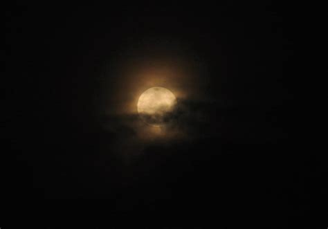 Foggy Moon Tone Color Mood Foggy Celestial Moon