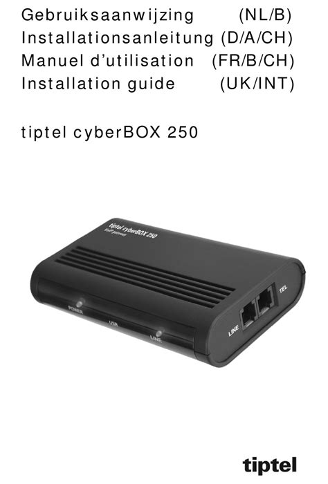 Tiptel Cyberbox 250 Installation Manual Pdf Download Manualslib