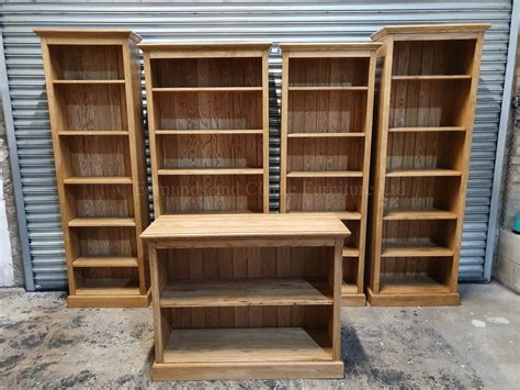 Bespoke Solid Oak Bookcases Many Sizes Edmunds And Clarke Furniture
