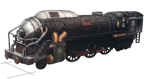 Train Engine Car Concept Art Final Fantasy Vii Remake Art Gallery