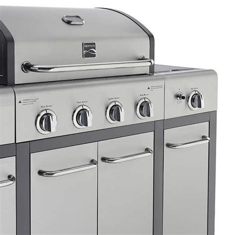 Kenmore Pg 40407solf 4 Burner Gas Grill With Storage Stainless Steel