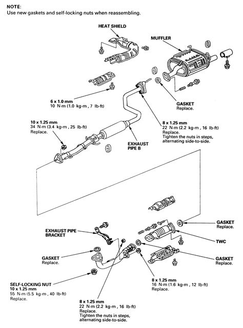 1998 Honda Civic Ex Exhaust System Diagram Hanenhuusholli