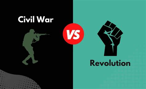 Civil War Vs Revolution Whats The Difference With Table